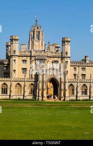 St John's College auf dem Fluss Cam, Cambridge, Cambridgeshire, England Stockfoto
