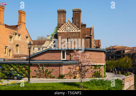 Magdalene College am Ufer des Flusses Cam, Universitätsstadt Cambridge, Cambridgeshire, England Stockfoto