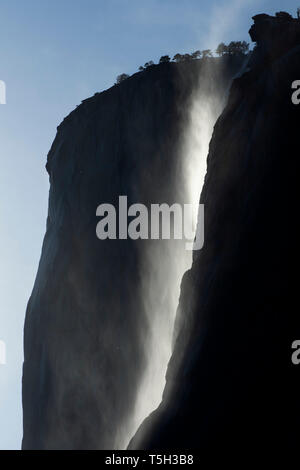 Pferdeschwanz fällt, Yosemite National Park, Kalifornien Stockfoto