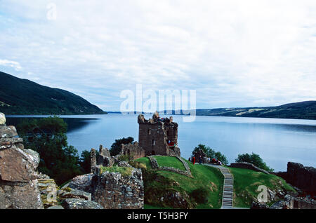 Urquhart Castle am Loch Ness, Schottland Stockfoto