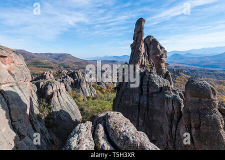 Rock Festung Kaleto, Felsformationen, Belogradchik, Bulgarien Stockfoto