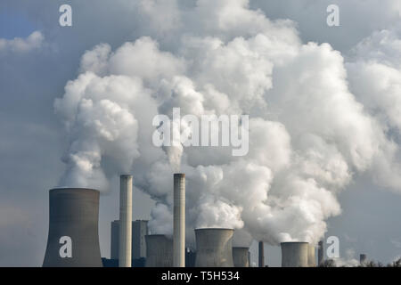 Kohlekraftwerk Niederaußem, Niederaußem, Bergheim, Nordrhein-Westfalen, Deutschland Stockfoto