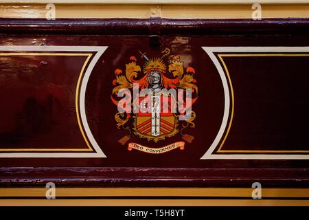 1910 West Ham Straßenbahn Nr. 102, London Transport Museum, London, England Stockfoto