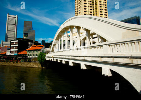 Elgin Brücke - Singapur Stockfoto