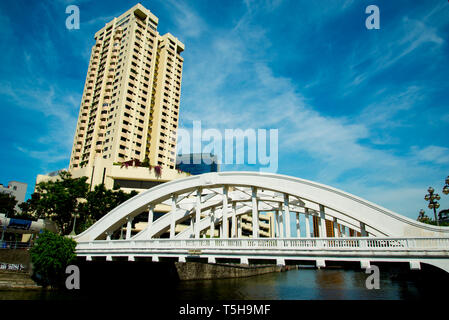 Elgin Brücke - Singapur Stockfoto