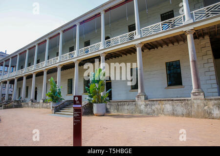 Die Minze Gebäude aus dem 19. Jahrhundert auf die Macquarie Street, die ehemalige rum Krankenhaus und eine Prägung Fabrik, Sydney, Australien Stockfoto