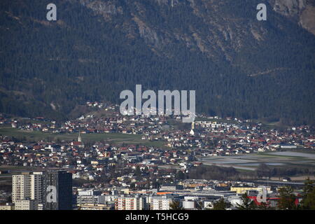 Innsbruck, Tirol, Nordtirol, Nordkette, Karawendel, Seegrube, Schnee, Eis, Winter, Frühling, Hafelekarspitze, Kleiner Solstein, Solstein, Jahreszeit, Stockfoto