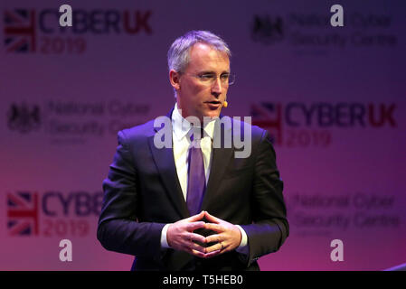 Ciaran Martin (UK National Cyber Security Center) während CYBERUK gehalten an der Schottischen Veranstaltung Campus in Glasgow. Stockfoto