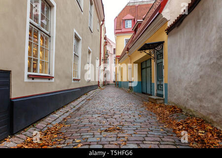 Straßen und Altstadt Architektur Hauptstadt Estlands, Tallinn, Estland Stockfoto