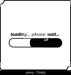 Vektor Fortschritte laden Bar, Laden, Laden Abbildung Stock Vektor