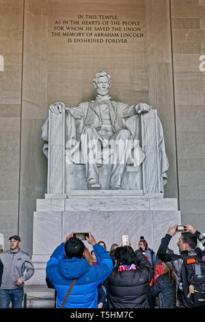 Lincoln Memorial in Washington DC, USA Stockfoto