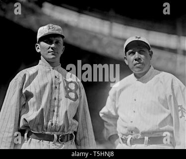 Lew McCarty, Brooklyn Robins & Chief Meyers, New York Giants, 1914. Stockfoto