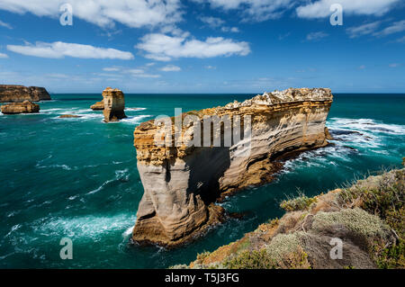 Der Razorback ist eine von vielen Funktionen in Port Campbell National Park. Stockfoto