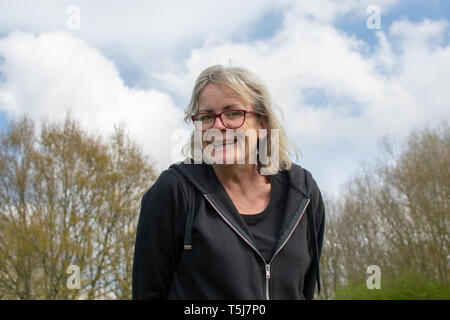 Unsere Marsh ist eine neue Community Projekt alle über das Genießen und die Verbesserung der Flüsse und Bäche der Stour Valley. Das Projekt wird einen echten Nutzen bringen. Stockfoto