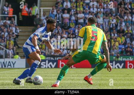 22.April 2019, Madejski Stadium, London, England; Sky Bet Meisterschaft, Lesen vs West Brom; Garath McCleary (12) Lesen mit der Kugel Credit: Matt O'Connor/News Bilder, Englische Fußball-Liga Bilder unterliegen DataCo Lizenz Stockfoto