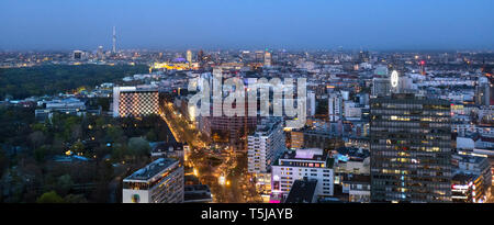 Ansicht vom oberen West Building über Berlin, Berlin, Deutschland Stockfoto