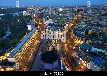 Ansicht vom oberen West Building über Berlin, Berlin, Deutschland Stockfoto