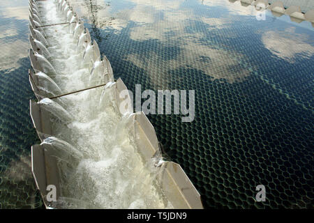 Thames Gateway Wasseraufbereitungsanlagen - Becton, Greater London. 17. Juni 2010. Stockfoto