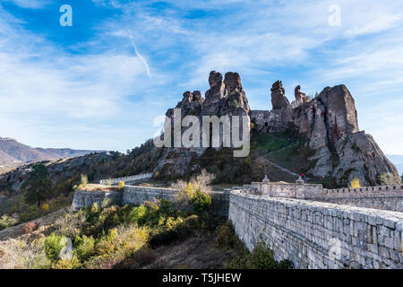 Rock Festung Kaleto, Felsformationen, Belogradchik, Bulgarien Stockfoto