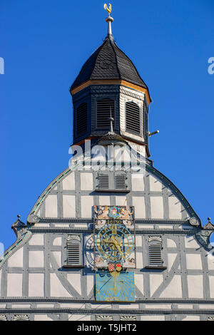 Deutschland, Hessen, Butzbach, Altstadt, Rathaus am Marktplatz Stockfoto