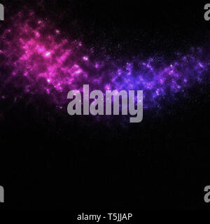 Pink and blue colour background. Illustration of Space painted by hand. Stockfoto