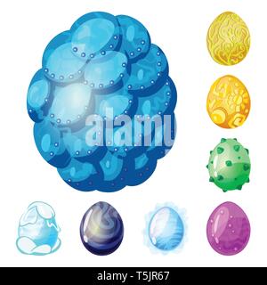 Ei, Dragon, Rock, Gold, Schnee, glänzend, blau, Juwel, Schale, Ostern, Hörner, Kälte, Wasser, glücklich, Grün, Frost, Abyss, Kraft, Baby, Flash, Smaragd, Ausstrahlung, Eidechse, Dekoration, gefroren, der Atem, die Juwel, weiß, Dinosaurier, Magie, Monster, Fantasy, Geschichte, große, Tier, prähistorische, fantastisch, niedlich, Set, Vector, Icon, Illustration, isoliert, Sammlung, Design, Element, Grafik, Zeichen, Cartoon, Farbe Vektor Vektoren, Stock Vektor