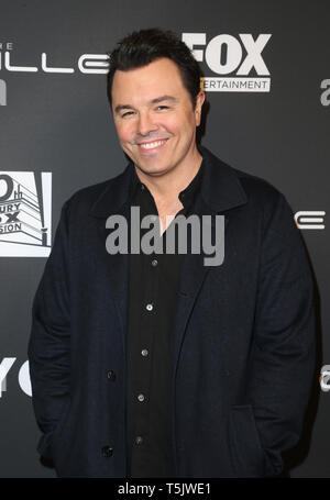 April 2019 - Hollywood, CA, USA - 24 April 2019 - Hollywood, Kalifornien - Seth MacFarlane. Die FYC-Sonderveranstaltung für die FOX-Serie „The Orville“ fand im Pickford Center for Motion Picture Study statt. Foto: Faye Sadou/AdMedia Stockfoto