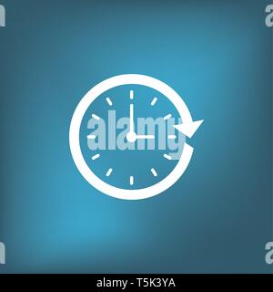 Zeit-Management Symbol w Frist, Eile, und pünktliche Symbolik Stock Vektor