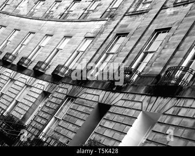 Reihenhäuser, Edinburgh, Schottland. Stockfoto