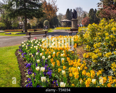 Kurpark im Frühjahr in Ripon North Yorkshire England Stockfoto