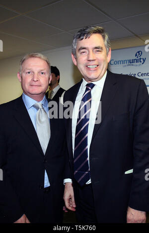 Gordon Brown Premierminister in der Gemeinschaft Union in London. 9.3.2010. Stockfoto