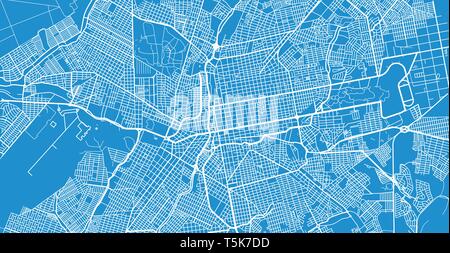 Urban vektor Stadtplan von Campo Grande, Brasilien Stock Vektor