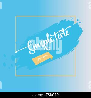 Pinselstrich Frame design Stock Vektor