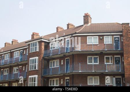 Englisch Sozialwohnungen in London - Bild Stockfoto