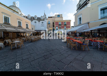 La Piazzetta, Capri Stockfoto