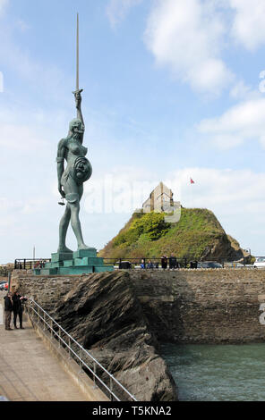 Damien Hirsts Verity Ilfracombe Devon Stockfoto