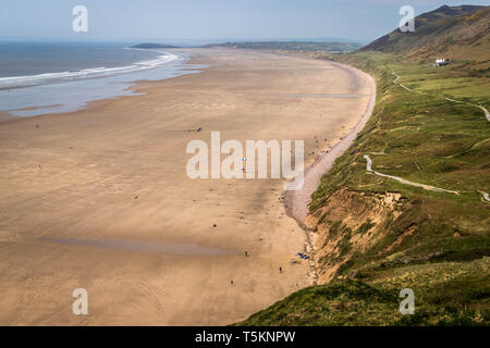 Rhossili, Gower Halbinsel, Wales Stockfoto