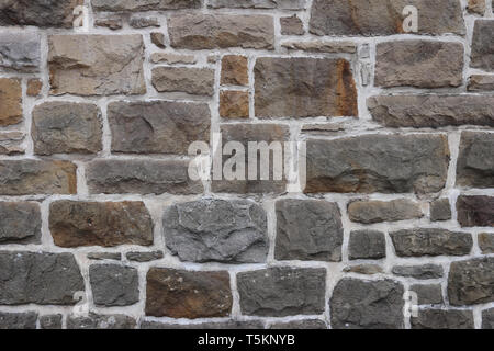 Alten Sandsteinmauern im Stadtzentrum von Glasgow Stockfoto