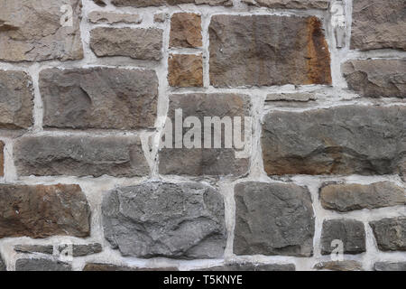 Alten Sandsteinmauern im Stadtzentrum von Glasgow Stockfoto