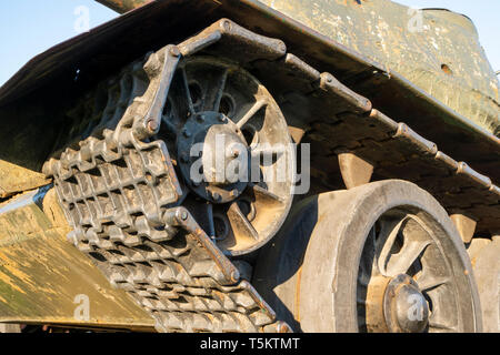 Tank T-34 in Sanok. Polen, Europa. Stockfoto