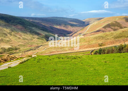 Brennand River Valley im Wald von Bowland, Lancashire, Großbritannien Stockfoto