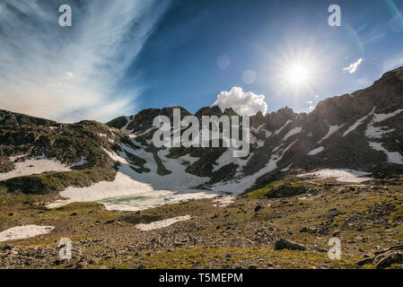 Tundra Landschaft in Colorado Stockfoto