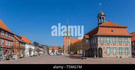 Panorama der Stadt Halle in historischen Stadt Boizenburg, Deutschland Stockfoto