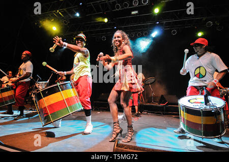 Olodum, brasilianische Percussion Band Stockfoto