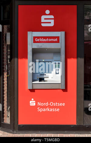 Nord-Ostee Sparkasse Cash Dispensing Machine Stockfoto