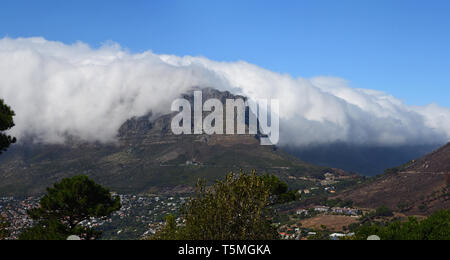 Panorama Blick auf Table Mountain Kapstadt Stockfoto