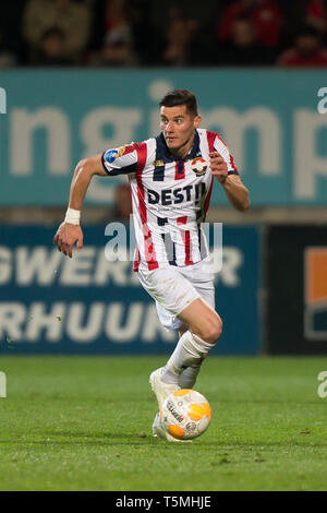 25. April 2019 Tilburg, Niederlande Fußball der niederländischen Eredivisie Willem II v PSV Eindhoven Eredivisie 2018-2019 Marios Vrousai (Willem II) Stockfoto