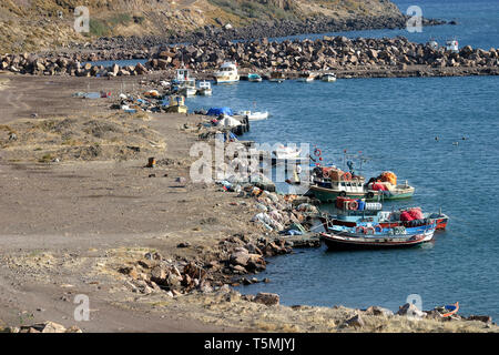 Fischerboote im Hafen Stockfoto