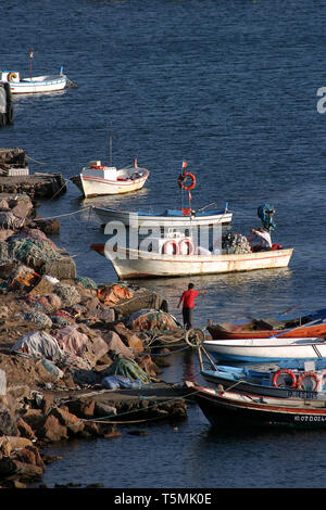 Fischerboote im Hafen Stockfoto