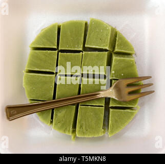 Pistazien Kulfi Eis. Stockfoto